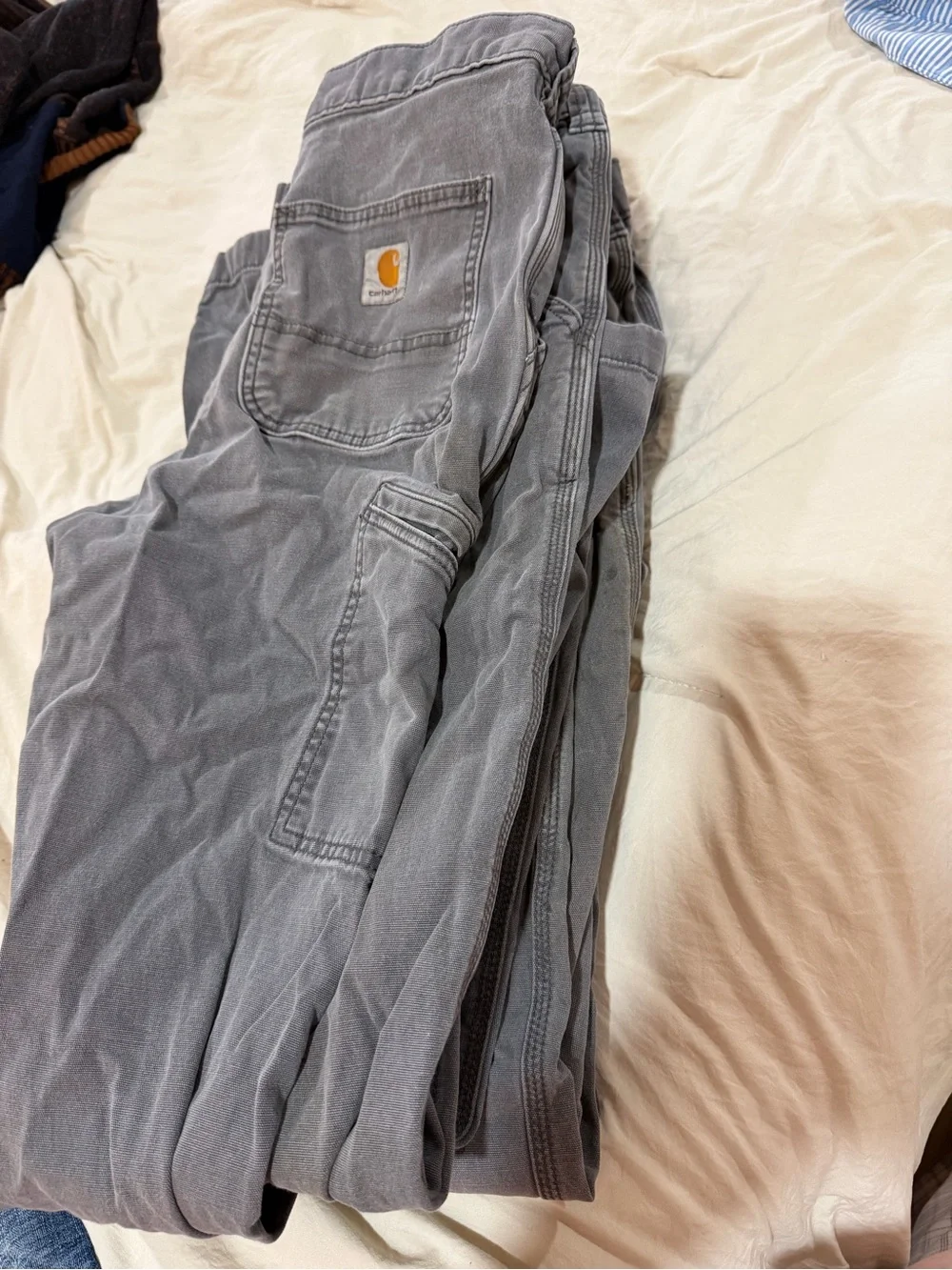Carhartt Men's Gray Relaxed Work Jeans